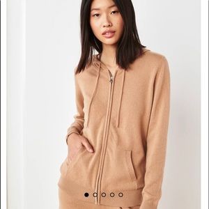 Quince Cashmere Full Zip Hoodie
